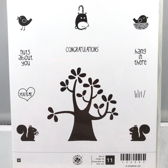 Stampin’ Up! NUTS ABOUT YOU Stamp Set with 11 stamps. Item 133943 - Picture 2 of 5